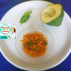A picture of Spicy Raw Papaya Sambharo.