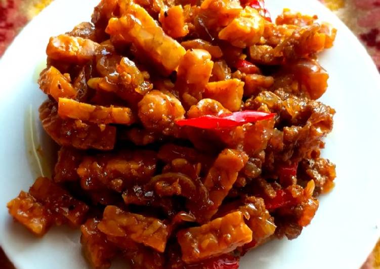 Orek tempe daging bumbu