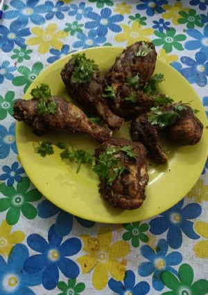 A picture of Chicken masala fry.