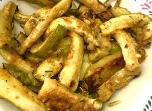 Foto de Palitos de abobrinha com parmesão