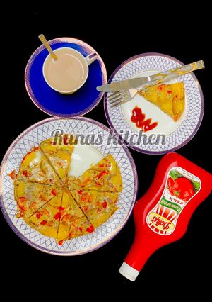 Potato fritatta Recipe By RuNas kitchen ainihin hoton girkin