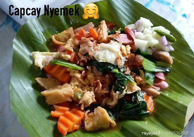 Resep Capcay nyemek yang praktis