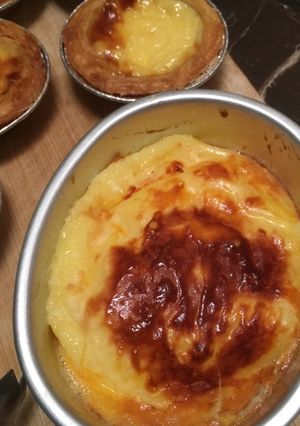Hình của món Nhân tart trứng.
