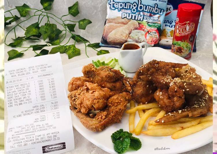 Resep buat 225. Kobe Ayam Goreng KPop #KreasiTepungKobe menu masakan sehari hari
