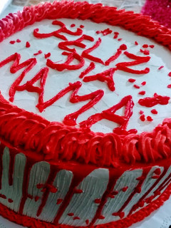 Una foto de Torta durazno crema y manjar