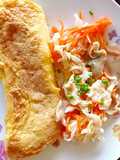 Omelette acar kol wortel
