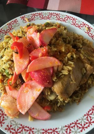 Una foto de Arroz con pollo