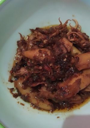 Foto resep Cumi asin pedas manis
