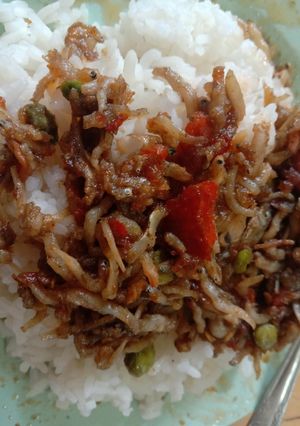 Foto resep Sambel teri medan asin x pete