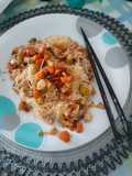 Vermicelli di riso con le verdure e il pollo 😋