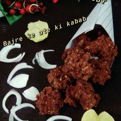 Bajre ke ate ke kabab A picture of Bajre ke ate ke kabab.