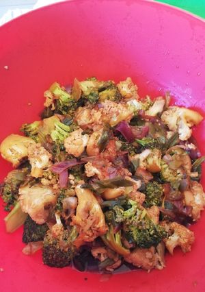 Una foto de Salteado de verduras