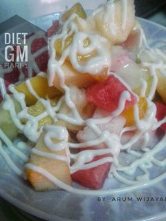 Foto resep Salad buah with mayo (Diet GM-1)malam
