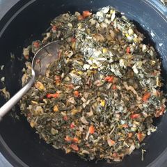 A picture of Chilli spinach.