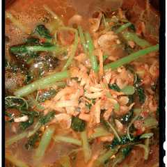 รูปของ Tumis bayam pedas #bikinramadanberkesan