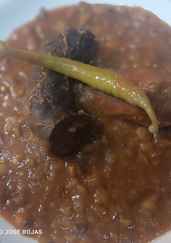 Una foto de Lentejas con chorizo patatero