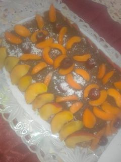 صورة لوصفة كيكه بالفواكه