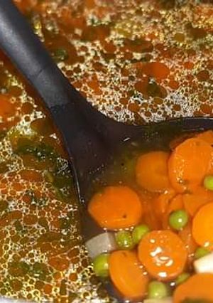 Zöldborsó leves recept fotója