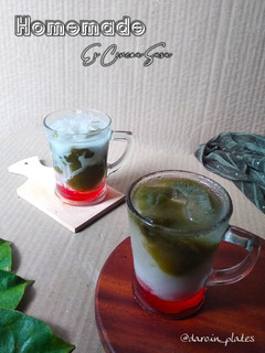 Foto resep Es Cincau Susu Homemade
