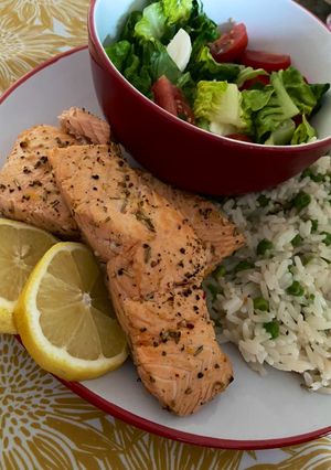 Sütőben sült lazac recept fotója