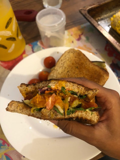 Una foto de Sándwich de verduras