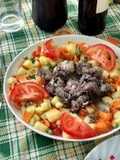 Cachete de abadejo a la cacerola