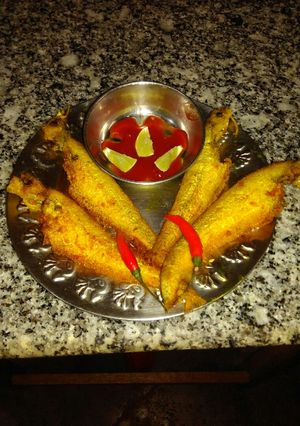 A picture of Pabda fry.