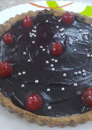 A picture of Chocolate peanut pie.