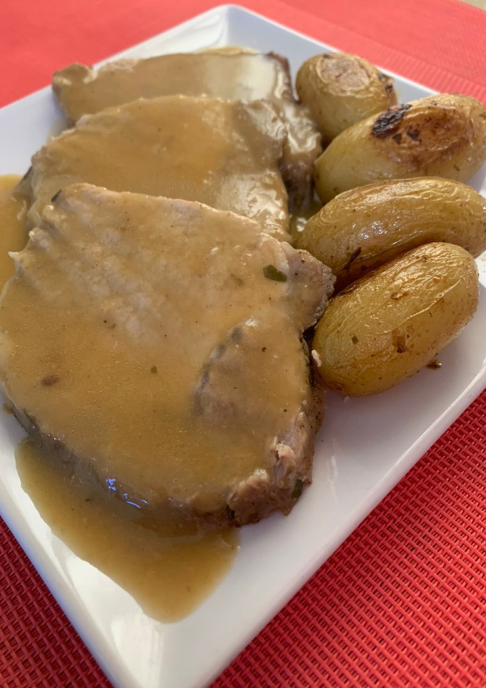 Una foto de Lomo al horno jugoso