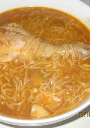 Una foto de Sopa de pollo