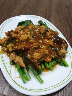 Foto resep Kailan ayam jamur saus tiram