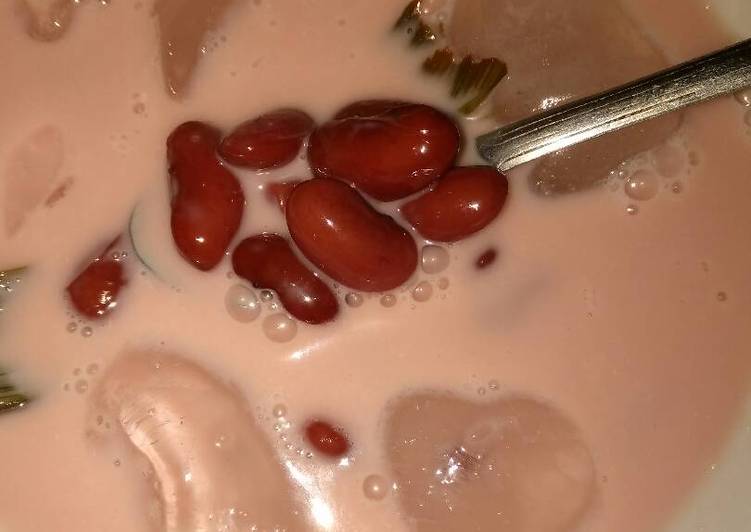 Es kacang merah simple