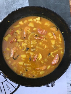 Una foto de Arroz meloso de pescado