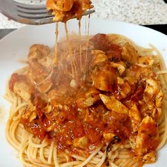 A picture of My Quick Chicken & Tomato with an Italian Taste.😀#Mainmeal.