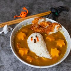 Ghosty chicken katsu curry A picture of Ghosty chicken katsu curry.
