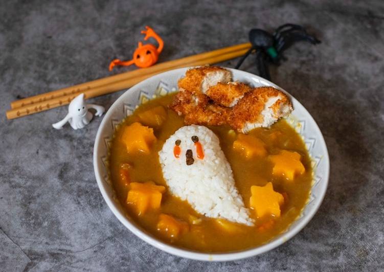 Steps to Prepare Speedy Ghosty chicken katsu curry