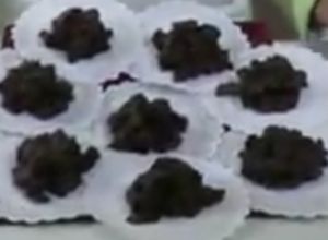 Una foto de Enjambres de chocolate amargo