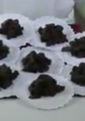 Una foto de Enjambres de chocolate amargo