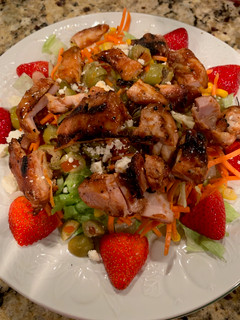 A picture of Barbecue Chicken Santa Fe Salad.