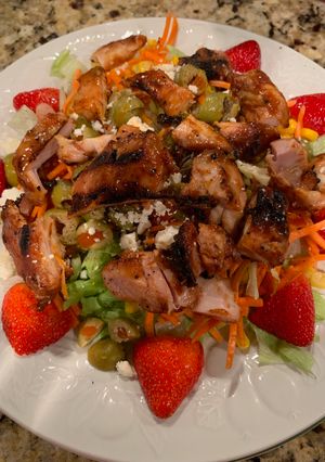 A picture of Barbecue Chicken Santa Fe Salad.