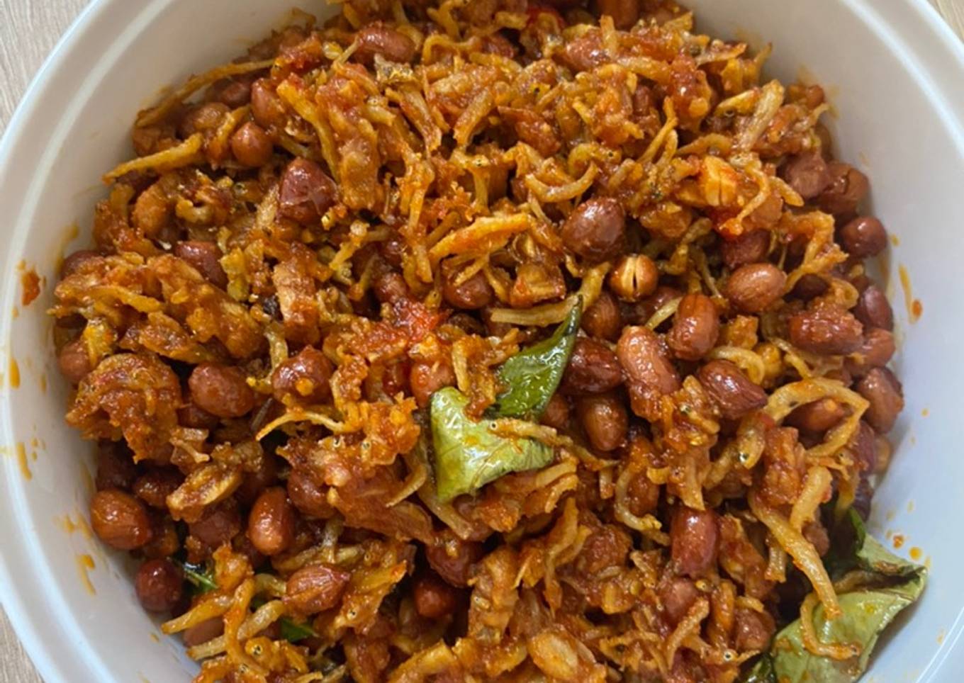 Teri Kacang + Tempe (opsional)