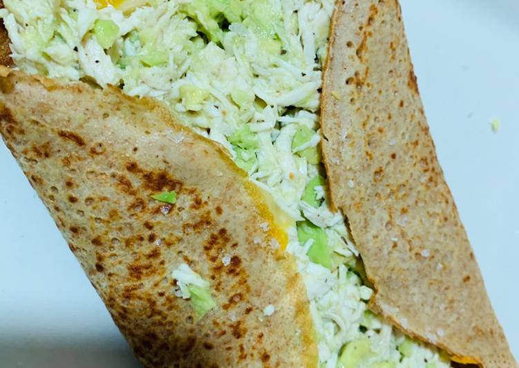 Recipe: Tasty Crepes de pollo y aguacate🥑🥑🍗🍗🍗🌮🌮Lease