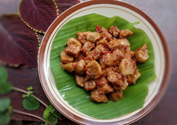 INI DIA! Resep Rahasia 79. Tumis tempe bakso pedas manis