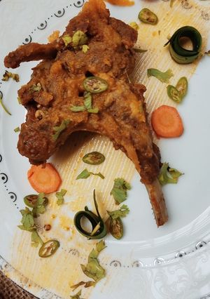 A picture of Chops karahi.