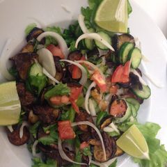 A picture of Srilankan eggplant salad.