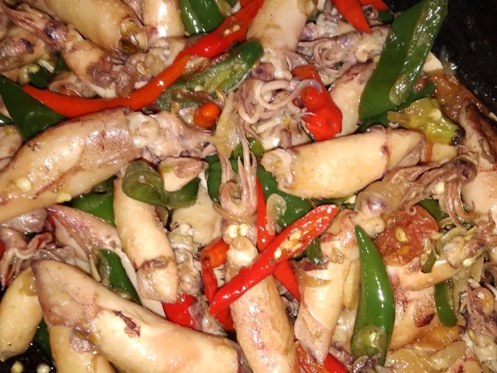 Cara Mudah Membikin Resep  Tumis Cumi asin manis pedas yang Sempurna, Lezat Sekali