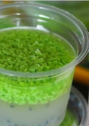 Foto resep Puding Lumut Pandan Lapis Kelapa