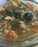 Sopa de lentejas germinadas