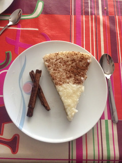 Una foto de Tarta de arroz con leche
