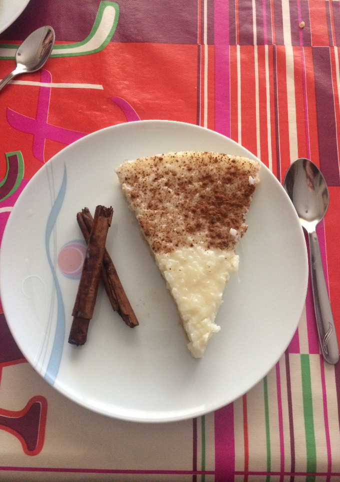 Una foto de Tarta de arroz con leche